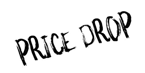 Price Drop rubber stamp. Grunge design with dust scratches. Effects can be easily removed for a clean, crisp look. Color is easily changed.