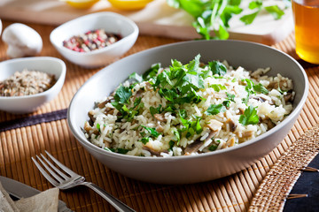 Organic Rice With Mushrooms