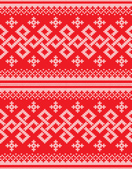 Fototapeta na wymiar Winter festive Christmas knitted pattern woolen knitted