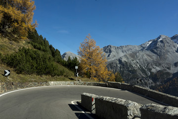 Kurvige Passstrasse zum Stilfserjoch, 23. Kehre