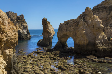 Fototapeta na wymiar Grottos at Ponta da Piedade in Portugal