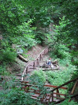 wanderweg durch die wolfsschlucht  im brohltal         