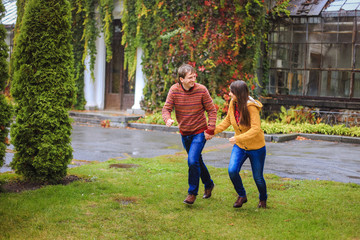 Fototapeta premium happy couple in love