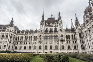 Fototapeta premium Hungarian Parliament in Budapest, Hungary.