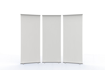 empty roll up banners