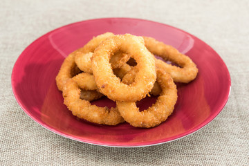 Fast food Homemade Crunchy Fried onion rings