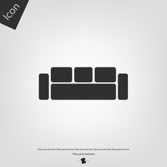 Sofa vector icon