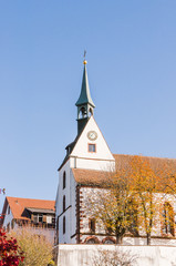 St. Chrischona, Chrischona, Kirche, Aussichtspunkt, Wanderweg, Herbst, Herbstspaziergang, Bettingen, Riehen, Basel, Schweiz