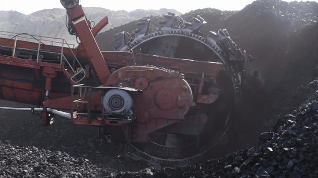 Detail Of Huge Coal Excavator Mining Wheel