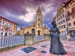 Photo sur Plexiglas Monument Cathédrale de San Salvador à Oviedo, Espagne.