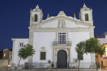 Fototapeta na wymiar Igreja de Santa Maria in Lagos Portugal