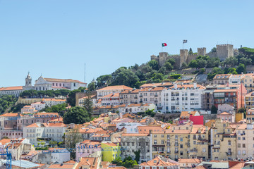 Fototapeta na wymiar Sao Jorge Castle and Cityview of Lisboa