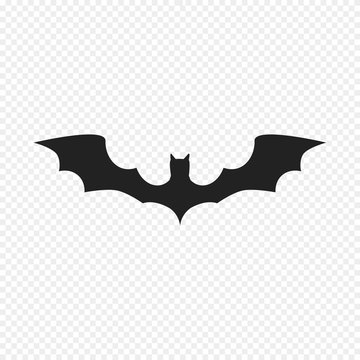 Bat Icon Isolated on Light Background. Vector Bat, Flittermouse, Flier. Use for Web, Logo, Banner and etc. Flat Illustration.