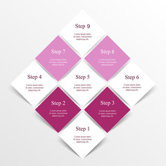 Step by step infographic.