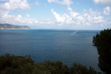 top view of gulf of portovenere d