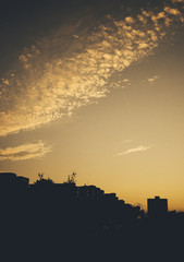 Cityscape at Sunset in Cluj, Romania