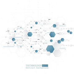 Abstract technological background with various technological elements. Structure pattern technology backdrop. Vector