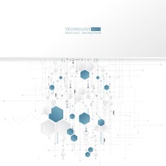 Abstract technological background with various technological elements. Structure pattern technology backdrop. Vector