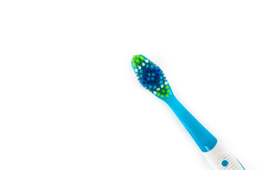 New tooth brush isolated on white