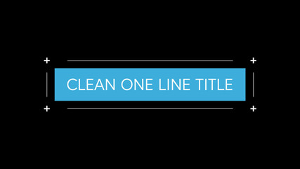 Clean Outlined Boxed Titles