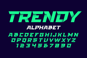 Trendy style font