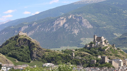 Fototapeta premium Sion, Valais, Switzerland