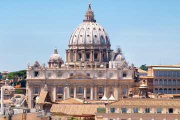 Fototapeta na wymiar Saint Peter Basilica on the Vatican