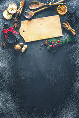 Christmas baking background