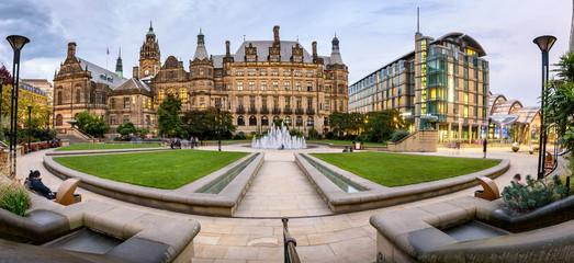 Peace Garden Town Hall Sheffield