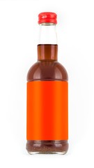 Photo-Layout bottles for drink on a white background with a blank label