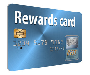 Rewards credit card. Credit card rewards is illustrated here.