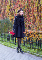 Woman in the coat