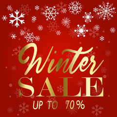 Winter sale poster