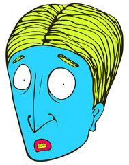 Insecure Cartoon Head