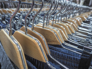 Fototapeta premium Things on hangers 