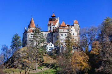 Medieval Bran castle. Brasov Transylvania, Romania