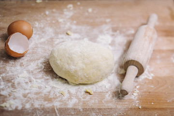 Traditional home made pasta making of