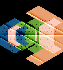 Colorful abstract shapes background