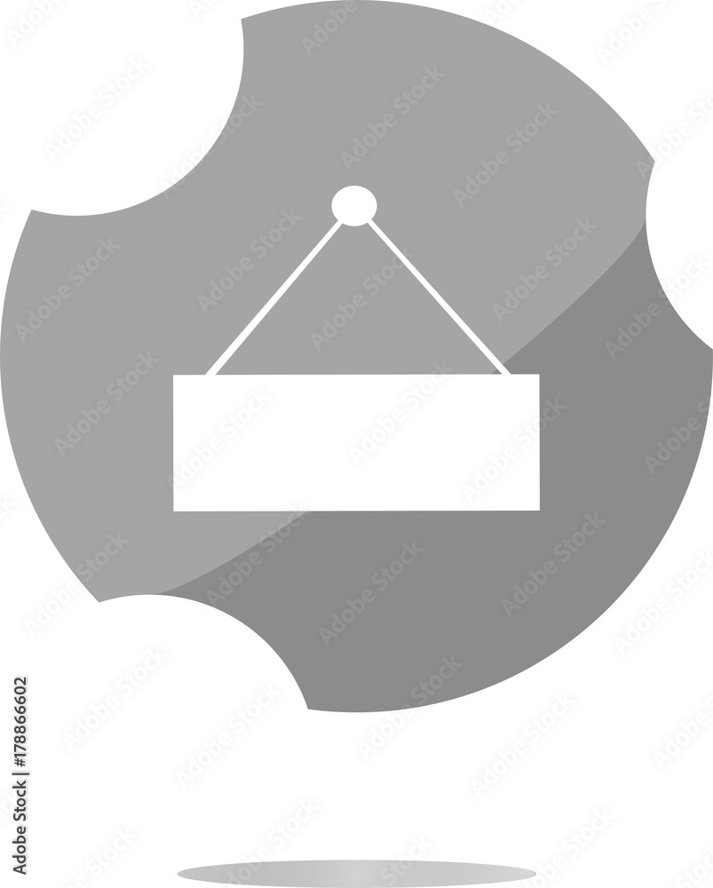 Poster abstract web design background with empty screen