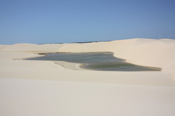 Lagon, Parc national des Lençois (dunes) du Maranhao, Brésil