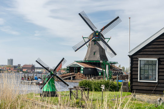 Windmill at Zaanse Schans, Netherlands
