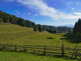 Fototapeta na wymiar Via Natura, the hiking route in Styria. Austria, October 2017.