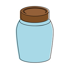 glass jar isolated icon vector illustration design