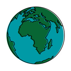 world planet earth icon vector illustration design