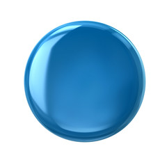 Blue button or badge