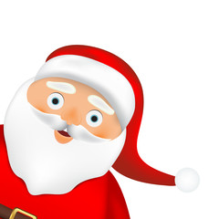 Santa Claus on a white background