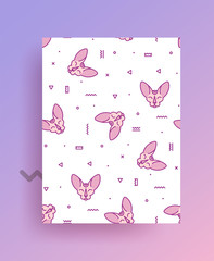 Modern print with cats for pattern design.