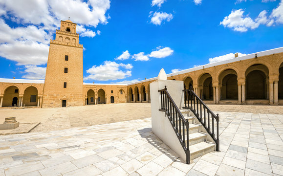 Sundial of Great Mosque in Kairouan. Tunisia, North Africa