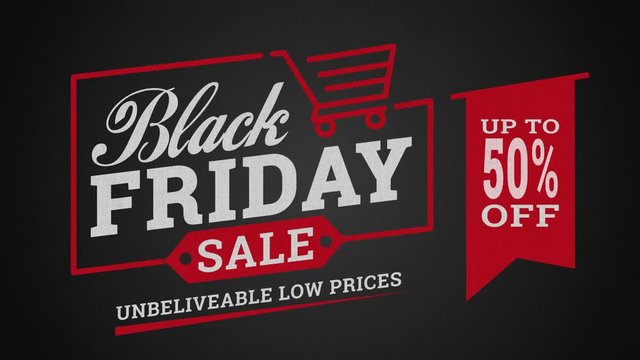 Black Friday sale. Black Friday sale promotion video