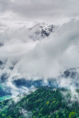 Alps in Clouds